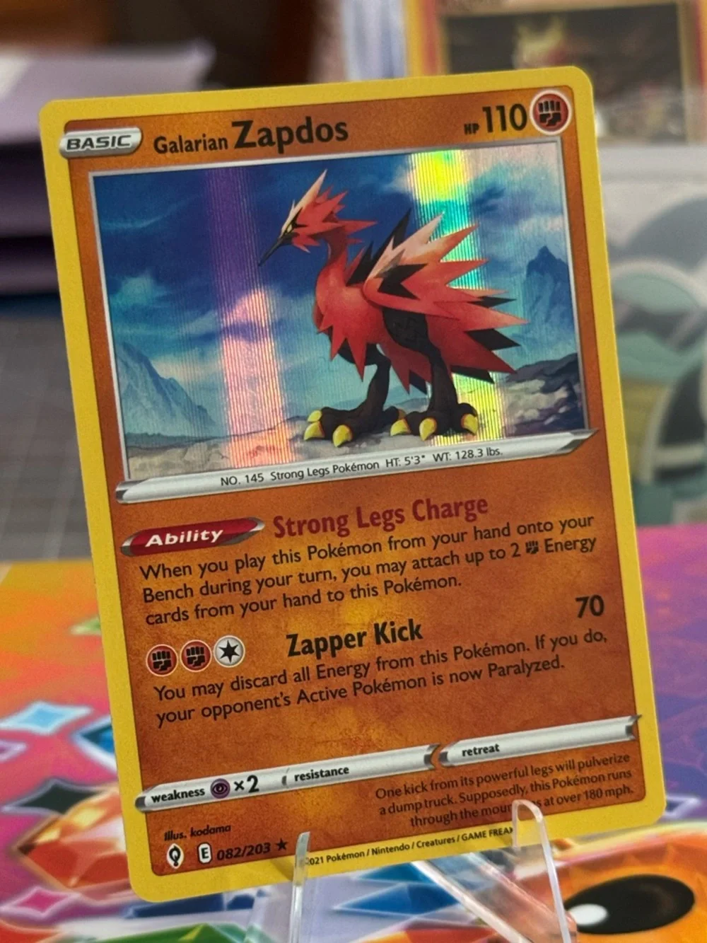 Galarian Articuno Zapdos Moltres Holo Set Evolving Skies Bundle